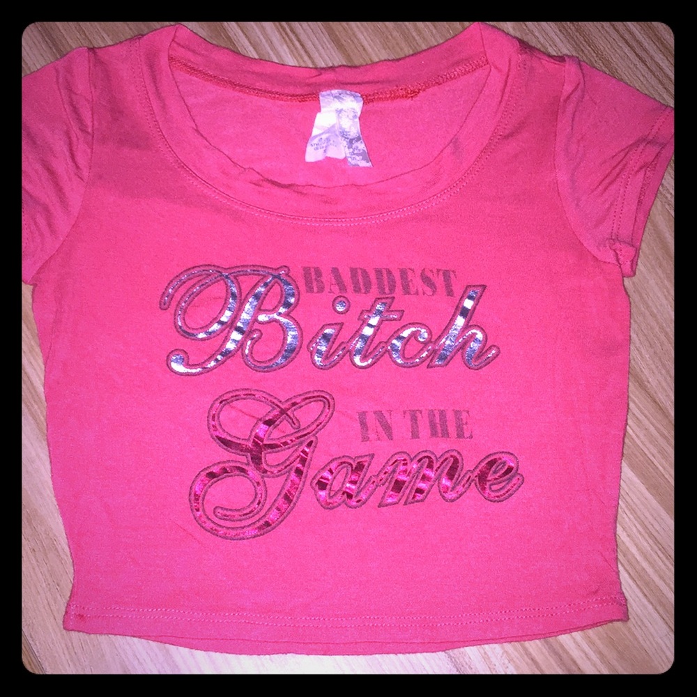 U-Kiss Baddest Bitch In The Game Small Crop Top